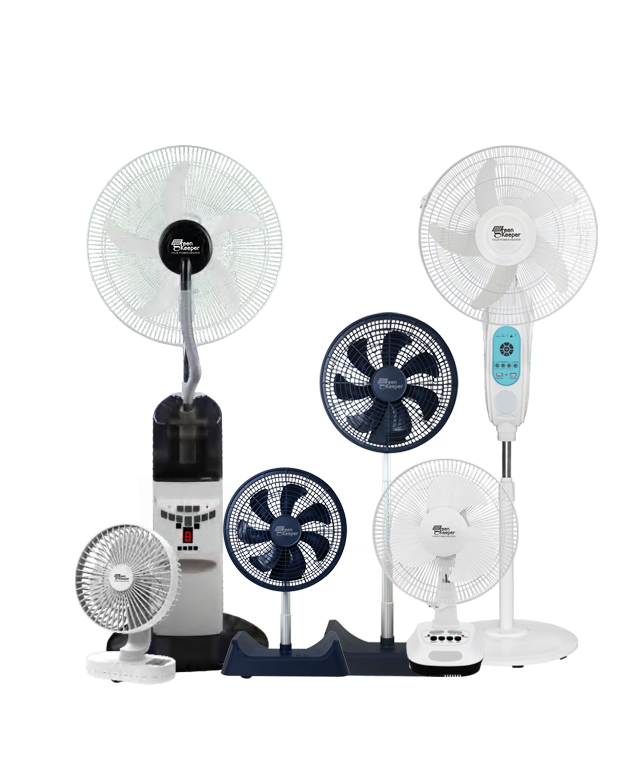 Solar rechargeable fan